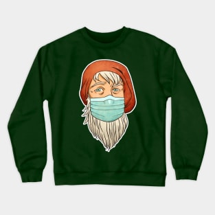 Santa Wearing Mask Crewneck Sweatshirt